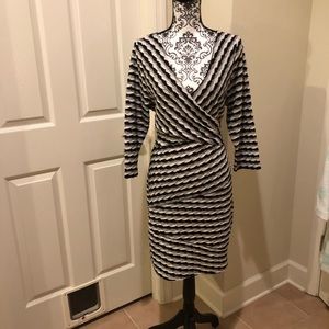 Faux wrap dress
